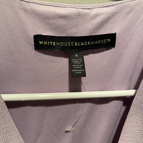 NWOT White House Black Market Purple Wrap Dress 4 - Picture 7 of 11